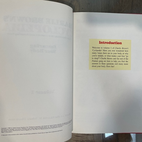 "Charlie Brown's 'Cyclopedia, Your Body: Volume 1" Hardcover Book - Picture 8 of 12